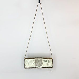 Badgley Mishka Leather evening clutch with Crossbody